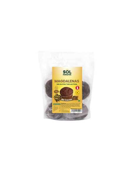 Magdalenas sin gluten super-choco 5 u 190g Sol Natural Magdalenas sin gluten super-choco 5 u 190g Sol Natural